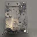 30 Pack Flat Mending Plates, 2 Inch Stainless Steel Straight Brace Brackets, Repair Brackets for Wood Furniture with Screws