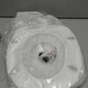 1M Family Toilet Seat, Patented Slow Close & Quick Releasing Technology, Anti-Wiggling, Easy to Install and Clean, Standard Round with Toddler Seat Built In (1 Piece)