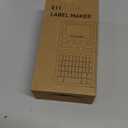 SUPVAN E11 Bluetooth Label Maker Machine with 4 Tapes, Support Keyboard & App with 30+ Fonts and 660+ Icons, Rechargeable Inkless Labeler for Home, Kitchen, Office, School, Organization, Black