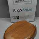 Angel Shield Wood Toilet Seat Elongated with Soft Close,Easy Clean,Quick-Release Hinges(Elongated,Wood) (Elongated-18.5")