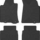 Floor Mats Compatible with 2013-2018 Nissan Altima, Custom Fit All Weather Nissan Altima Car Mats, Latex Heavy Duty Floor Liners Black 4-pc Set, 2014 2015 2016 2017
