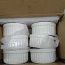 LE TAUCI Sauce Cups 2 OZ, Small Dipping Bowls, Mini Ceramic Ramekins Souffle Dishes, Sauce Dip Bowls for Charcuterie Boards, Microwave & Oven Safe, Set of 6, White