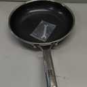 Non Stick Frying Pans Hybrid Ceramic, 12 Inch Tri-Ply Stainless Steel Skillet, Non-Toxic, PFAS/PFOA/PTFE Free, Metal Utensil Safe, Dishwasher & Oven Safe, Induction Compatible