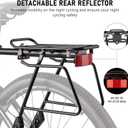 Rear Bike Rack - Bike Cargo Rack Quick Release Mount - Large Capacity Bicycle Pannier Rack 60lbs, Touring Carrier Rack fit 24-29 and 700c
