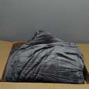 MERITLIFE Fluffy Sherpa Queen Size Bedding Comforter Sets Queen Comforter Set-3 Pieces Bed in a Bag Dark Grey Soft Comforter and Pillowcase Luxury Warm Bedding Set for Winter