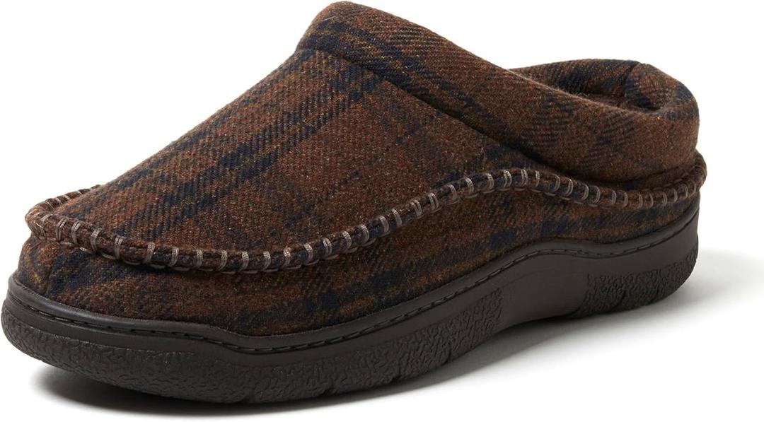 Dearfoams Men's Thompson Memory Foam Indoor/Outdoor Clog Slipper,  9-10