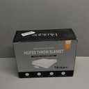 blunique Heated Blanket Throw Blanket - Fast Heating Electric Blanket, Soft Flannel Heated Throw with 10 Time Settings, 10 Heating Settings, Warm Gifts for Women & Mom & Grandma(50"x60"Brown Highland)