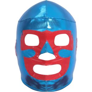 Mexican Wrestling Mask for Adult Men,Halloween Wrestler Costume Mask (Red)