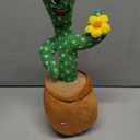 Talking Cactus Baby Toy, Singing Mimicking Repeating Tummy Time Toys with Music and Light, Infant Babies Toddler Kids Boy Girl Gifts, Recording, Dance, 60 English Songs, Repeat What You Say