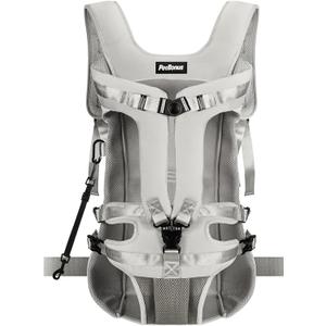 PetBonus Pet Front Dog Carrier Backpacks, Adjustable Dog Backpack Carrier, Legs Out Easy-fit Dog Chest Carrier for Medium Small Dogs, Hands Free Dog Front Carrier for Hiking, Cycling (Grey, XL)
