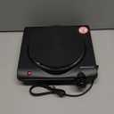 Elite Gourmet Countertop Electric Burner, 1000W Cast Iron Hot Plate, 7 Heat Settings, Portable Cooktop for RV, Dorm, Office & Small Kitchens, Road-Ready & Compact (Single)