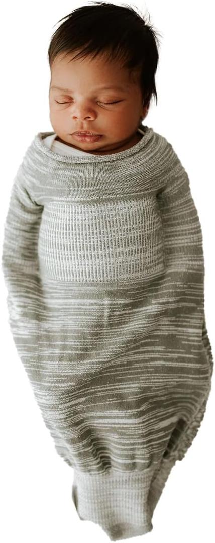 Swaddelini Swaddle Sleep Sack, Easy-to-Use Baby Sleep Sack, Helps Babies Sleep Longer, 0-3 Months, 6-12 Pounds, Grey