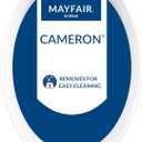 Mayfair 1841EC 000 Cameron Toilet Seat Will Never Loosen and Easily Remove Durable Enameled Wood, Elongated, White