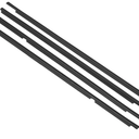 Motoforti Window Weatherstrip, Trim Seal Belt, for Toyota Corolla 2009-2012, Rubber, No.7572002210/7572002260, Black