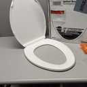 KOHLER K-4774-0 Brevia Elongated White Toilet Seat with Quick-Release Hinges And Quick-Attach Hardware For Easy Clean, White