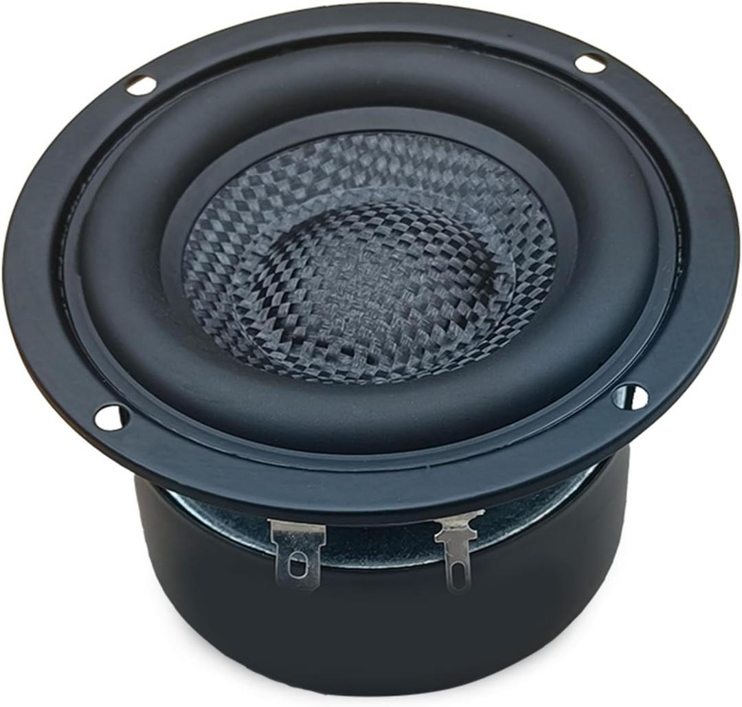 Waterproof 3inch Glass Fiber Cone Woofers Subwoofer HiFi Speakers, Low Frequency Powerful Bass, 4Ohm 25W