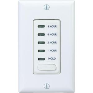 Intermatic Electronic Countdown Timer for Whole House Fans - EI220W-1-1/2/4/8 Hour with Hold Mode, SPST, 120 VAC, 60 Hz, 15 Amp, White