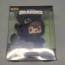 52TOYS PoukaPouka x Toothless How to Train Your Dragon- Night Fury Vinyl Face Plush Toy, Stuffed Animal Action Figures Collectible Toys with Soft and Adorable Design, Giftable Home Decorations (Black)