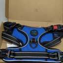 PHOEPET No Pull Dog Harness Medium Reflective Front Clip Vest with Handle,Adjustable 2 Metal Rings 3 Buckles,[Easy to Put on & Take Off](XL, Royal Blue) (Extra Large)