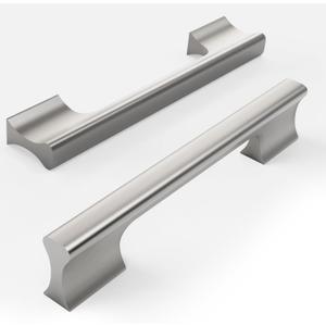 10 Pack 5 Inch(128mm) Brushed Satin Nickel Kitchen Cabinet Handles, Cabinet Pulls, Drawer Handles, Dresser Pulls