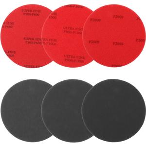6 PCS Bowling Sanding Pads Bowling Ball Cleaner Bowlings Ball Polishing Kit Bowlings Accessories for Men Grit 500~600, 800~1000, 2000 for Balls Resurfacing Polishing Kit