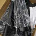 Projector Stand Tripod Adjustable, Laptop Height from 23.5 to 46.5 inches with Gooseneck Phone Holder, Floor for Office, Home, Stage, Studio, DJ Racks Holder Mount, 23.5inch-46.5inch (Black)