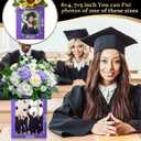 Spiareal 12 Pcs Graduation Box Centerpieces for Table 6/7 Inch Photo Display Congrats Grad Party Favor Gift College Picture Box Photo Props Frame for Graduation Table Decoration(Purple)