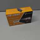 QUASCO Front Rear Fender Lights, Led Fender Tip Brake Tail Light Compatible with Harley Electra Glide Road King Softail Heritage Touring - Chrome Lens