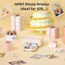 HPRT CP4100 Photo Printer - Plus 4x6 Bluetooth Instant Picture Printer with 20 Sheets & Ribbon - Wi-Fi, Premium Dye Sublimation - 300 DPI Display Resolution - Editing App for Fun, Creative Photos