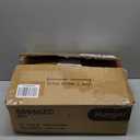 Huuger 4Tier Bakers Rack with Reversible Power Outlet, 23.6 Inch Microwave Stand, Kitchen Coffee Bar, with Top Shelf, 6 S Hooks, Rustic Brown