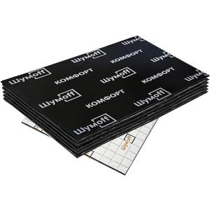 Comfort 6 Car Sound Insulation - 6 Sheets Closed-Cell Structure 6mm (236 mil) Thick Heat & Sound Insulation 12 Sqft Coverage - Waterproof Fire-Resistant Automotive Thermal Insulation