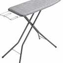APEXCHASER Full Size Ironing Board with Iron Rest, Lightweight Iron Board with Height Adjustable, Extra Thick Heat-Resistant Cover with Padding, Heavy-Duty Sturdy Metal Legs, 43x13 Grey (1343, Gray)
