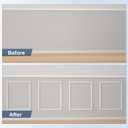 NeatiEase 4 Set Peel and Stick Wall Molding Trim Kit, 16" x20" Premade Wainscoting Panels, Self Adhesive Moulding Panel for Interior Walls Picture Frame