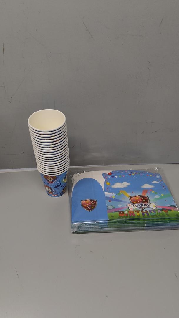 Glad for Kids Paw Patrol Paper Cups Disposable Paper Cups, Blue, 20 Count for Kids Paw Patrol Paper Box | Disposable Paw Patrol Boxes for Kids