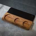 Espresso Mat 58mm Walnut Leather Coffee Tamping Mat
