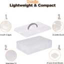 VTG Bead Organizer Box, 56 Pcs Small Plastic Containers with Lids and 3-Tier Stackable Storage Box, Clear Organizers for Jewelry Toys Craft Storage