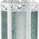 Vela Lanterns Decorative Indoor Candle Holder Table Centerpieces - Moroccan Hanging Outdoor Patio & Porch Home Decor, Turkish Lamp for Wedding, Ramadan ( 8.5" Small , White)