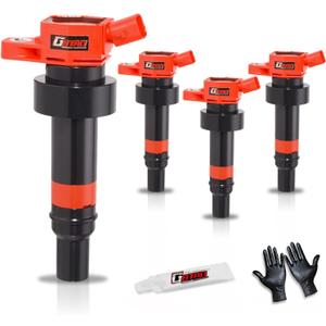 Set of 4 Upgraded Ignition Coil Pack for 1.6L L4 2012-2020 Hyundai Accent,2012-2017 Hyundai V-eloster,2012-2020 Kia Rio,2012-2019 Kia Soul Replaces UF652 273012B100