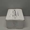 WELLIFE 100PCS White Plastic Dessert Plates and 100PCS Gold Disposable Forks, Premium Hard Dessert Plate 7.5, Appetizer Plastic Plates for Party and Wedding