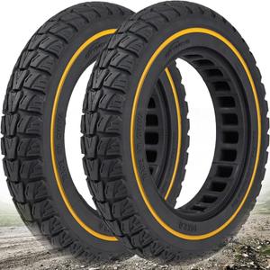 54-152 10X2 Solid Tire, 10 Inch Electric Scooter Wheels Replacement for iScooter i9s Swagtron Swagger 5 EVERCROSS EV10K PRO 10x2.125 Tubeless Front Rear Tyre, Solid Rubber Tires