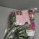 Dolicer Artificial Flowers for Outdoors, 2 Bundles UV Resistant Fake Rose Red & Purple Artificial Outdoor Plants Look Real for Outside Front Faux Door Porch Patio Balcony Decor