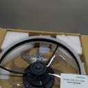 STERREN 20'' Modern Low Profile Ceiling Fan with Light, Bedroom LED Ceiling Fan with Remote Control, Bladeless Flush Mount Black Fan Lights Ceiling Fixtures for Living Room,Small Room (19.7 inch)