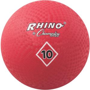 Champion Sports 10 Inch Playground Ball, Red