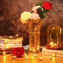 HL Submersible LED Light,Amber Mini LED Light,100 Hours Waterproof Flameless Led Lights Battery Powered for Wedding Home Vase Festival Party Decoration 12pcs (Built-in 24 Batteries) (12pack, Yellow)