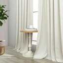 Blackout Curtains 94 Inches Long Custom Rustic for Living Dining Room Darkening Faux Linen Curtains Drapes Weather Burg Thermal Insulated Sound Draft Cold Warm Blocking Curtain No Light Cream Back Tab