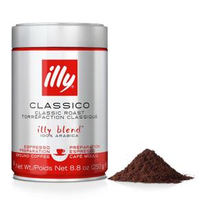 2 x ILLY CAFFE Medium Roast Espresso Classico Ground Coffee, 8.8 OZ