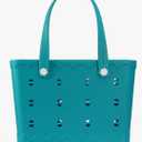 X-Large Rubber Tote Beach Bag for Women | Medium Durable Rubber Bag Waterproof Washable Versatile Tote Bags