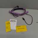 Glocusent Upgraded LED Neck Reading Light, Book Light for Reading in Bed, 30-min Timer, 3 Colors & 3 Brightness Adjustable, Rechargeable & Long Lasting, Perfect for Reading, Knitting (Slim-Medium, Purple)