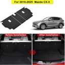 Cargo Mat & Backrest Mats for 2023-2025 Mazda CX-5 - TPE Trunk Liner with Rear Backrest Protection, Custom Fit, All Weather Waterproof for Mazda CX-5 Accessories
