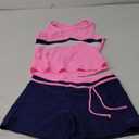 Uhnice Girls Swimsuit Two Piece Tankini Swimwear with Boyshort 6-7Y